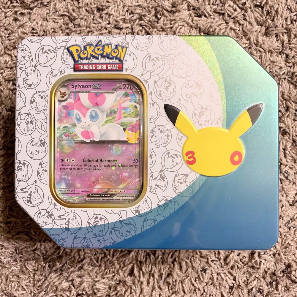 Pokémon TCG - Sylveon Tin: 4 Booster Packs NEW Just Released